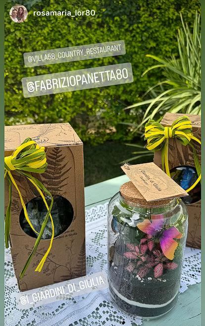 Bomboniere botanuche con confezione personalizzata
