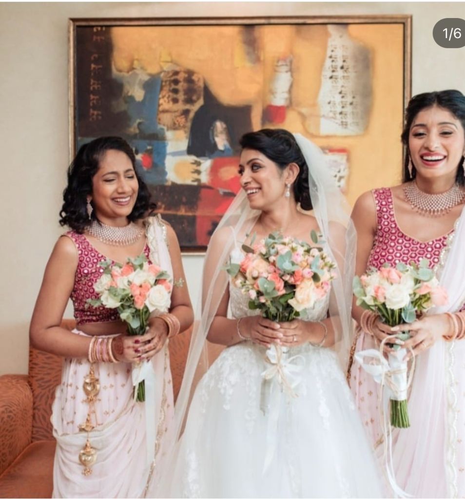 Shincy with Bridesmaids