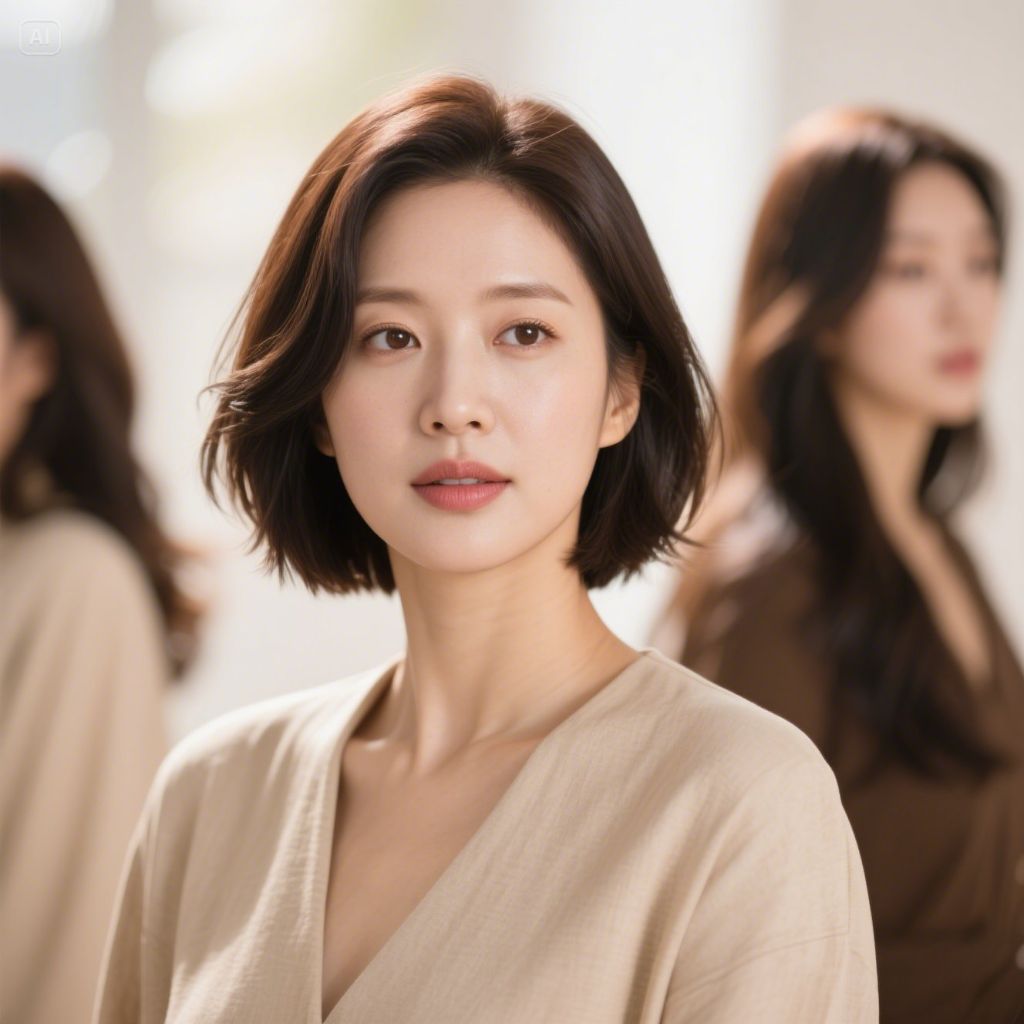 클래식 보브 스타일