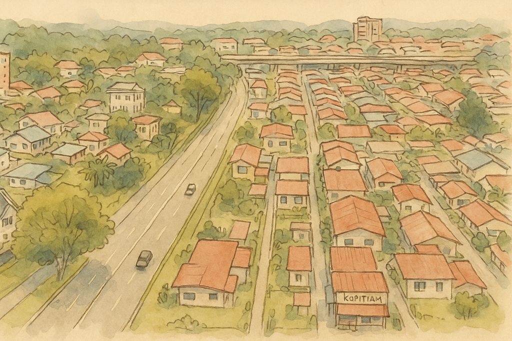 Aerial Watercolor of Luyang