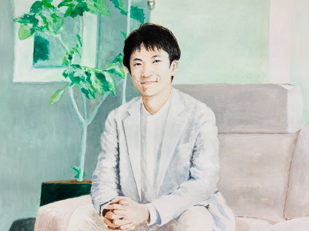 人物プロフィール水彩画