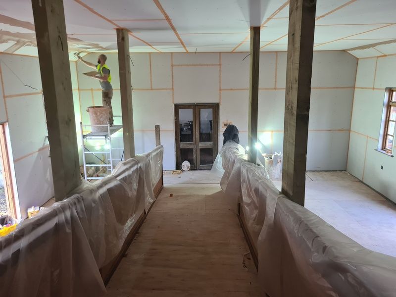 Drylining and partitioning work