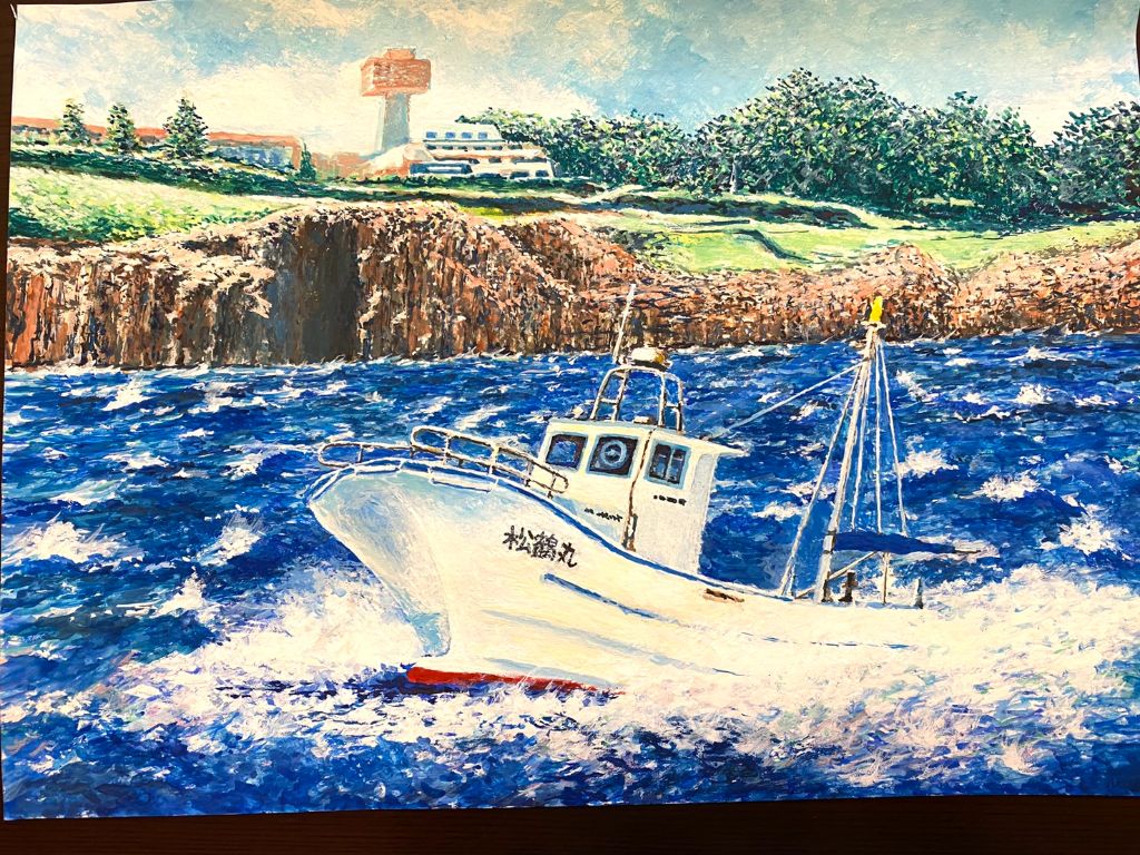 船の水彩画