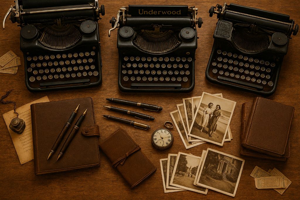 Vintage typewriters and memorabilia