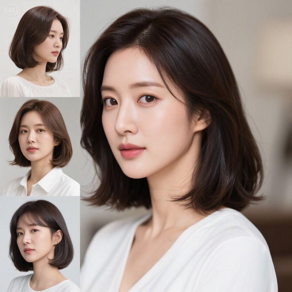 다양한 단발 헤어스타일